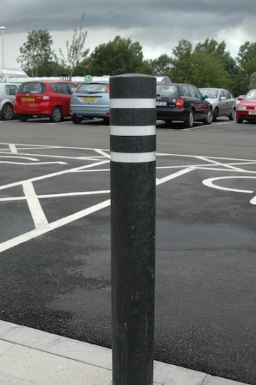 Recycled Plastic Bollard | Round Curved Top